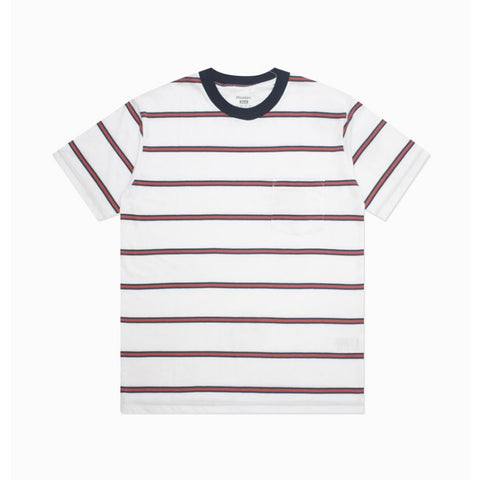Moskav Coburg White-Red Stripe Tee