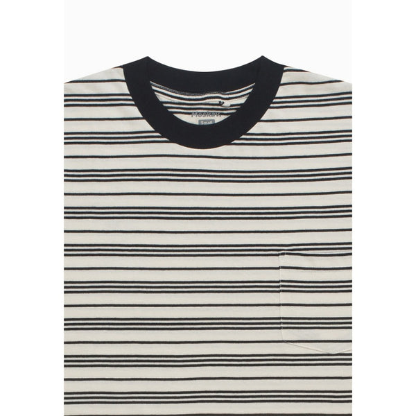 Moskav Across Black-White Stripe Tee