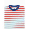 Moskav Ascot Red Blue Stipe Tee