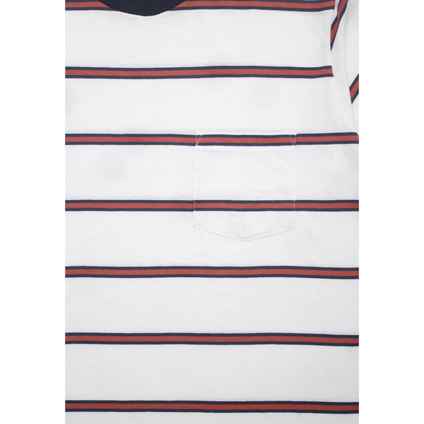 Moskav Coburg White-Red Stripe Tee