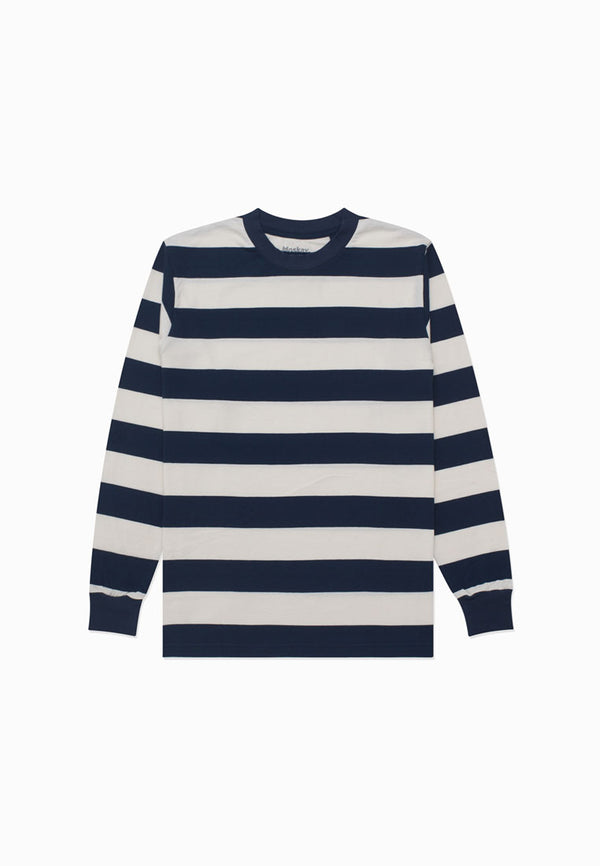 DAVIES NAVY STRIPE LONG SLEEVE TEE