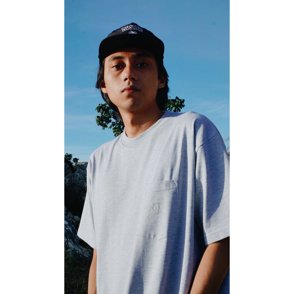 Moskav Round Logo Misty Pocket Tee