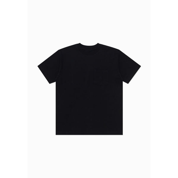 Moskav Round Logo Black Pocket Tee